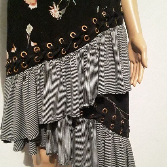 JAASE Midi Sleeveless Dress Size M 100% Cotton Very Beatiful Design - Picture 4 of 9